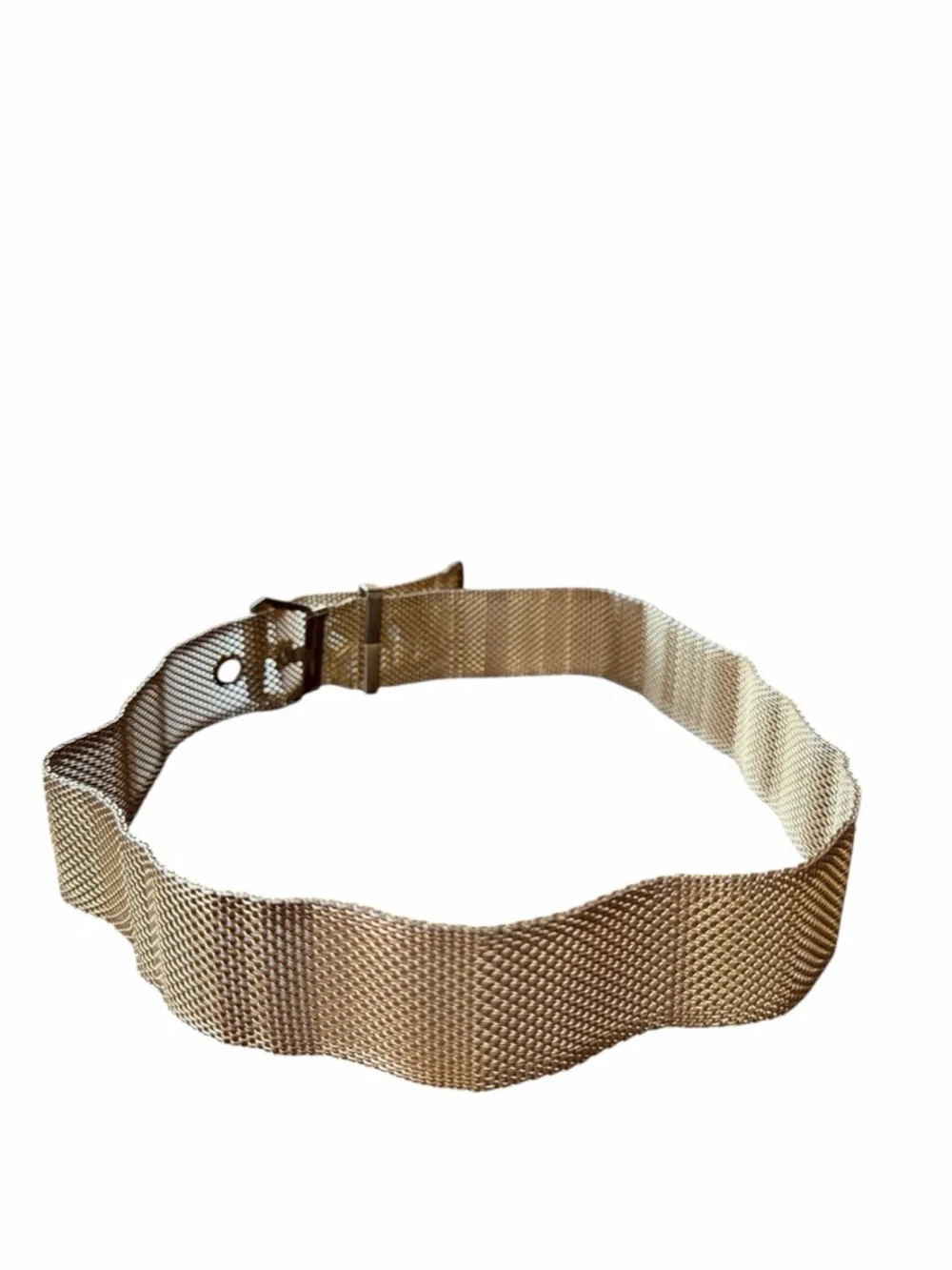 1970s Disco Glam Gold-Tone Mesh Belt‎